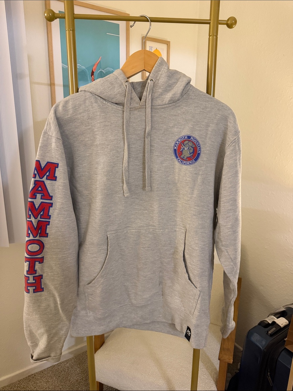 New- Mammoth Mountain Gray Pullover Hoodie
